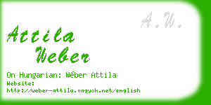 attila weber business card