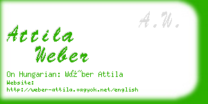 attila weber business card